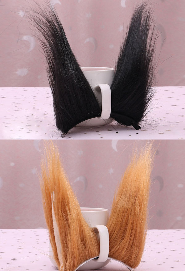 女性猫耳 ロリータ 髪飾り ヘアクリップ コスプレアクセサリー