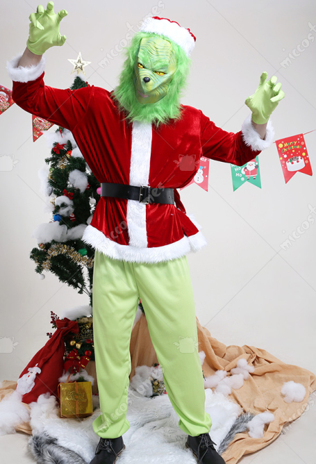 クリスマスモンスターグリンチファンタジーコスプレ衣装