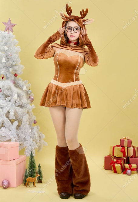 クリスマス トナカイ 可愛い もふもふ スカートセット