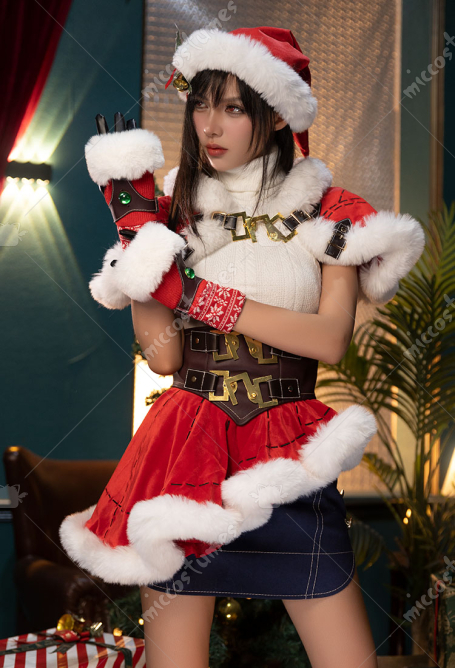 ファイナルファンタジー ティファ クリスマス コスプレ 衣装