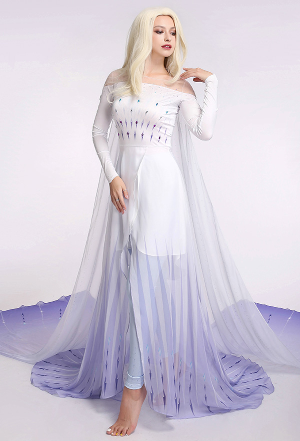 実物のお写真あり アナと雪の女王2 エルサ 精霊ドレス コスプレ 衣装 