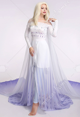 エルサの白いドレス アナと雪の女王2コスプレ ドレス通販