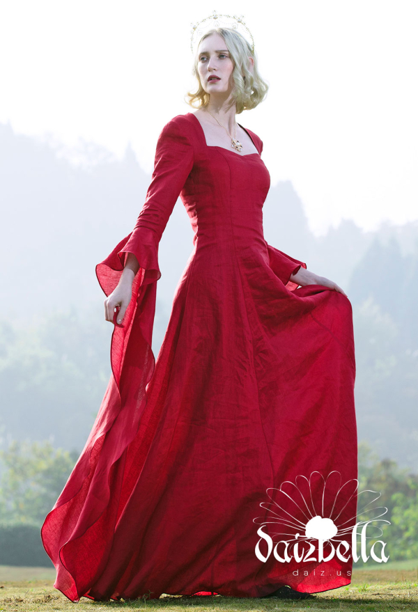 中世ヨーロッパ服リネンドレス 仙女コスプレ ドレス通販