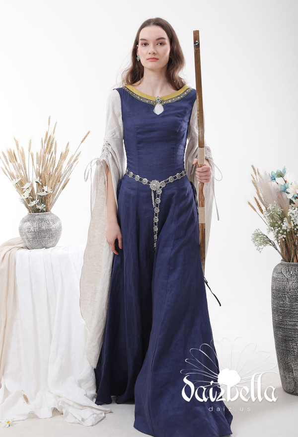 中世ヨーロッパ服リネンドレス 女戦士コスプレ ドレス通販
