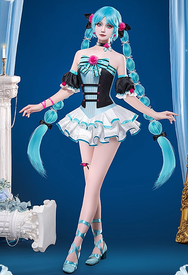 初音ミク バレエ アイドル ドレス 同人衣装